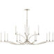 Malene 14 Light Polished Nickel Chandelier Ceiling Light, 2 Tier Large