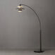 Palm Springs 87 inch 9 watt Gunmetal and Black Arc Floor Lamp Portable Light
