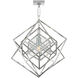 Kelly Wearstler Cubist 1 Light 22.5 inch Polished Nickel Chandelier Ceiling Light, Small