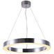 Canada LED 25.5 inch Chrome Chandelier Ceiling Light