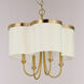 Clover 4 Light 20 inch Satin Brass Chandelier Ceiling Light