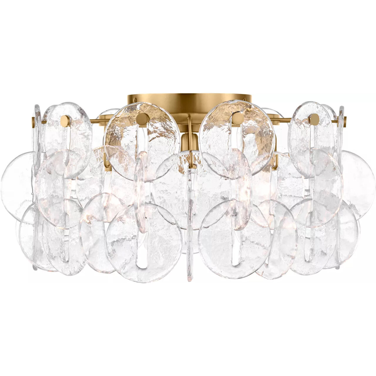 kate spade new york Candace 3 Light 21.38 inch Burnished Brass Flush Mount Ceiling Light
