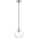 Pendants 1 Light 8 inch Brushed Nickel Pendant Ceiling Light