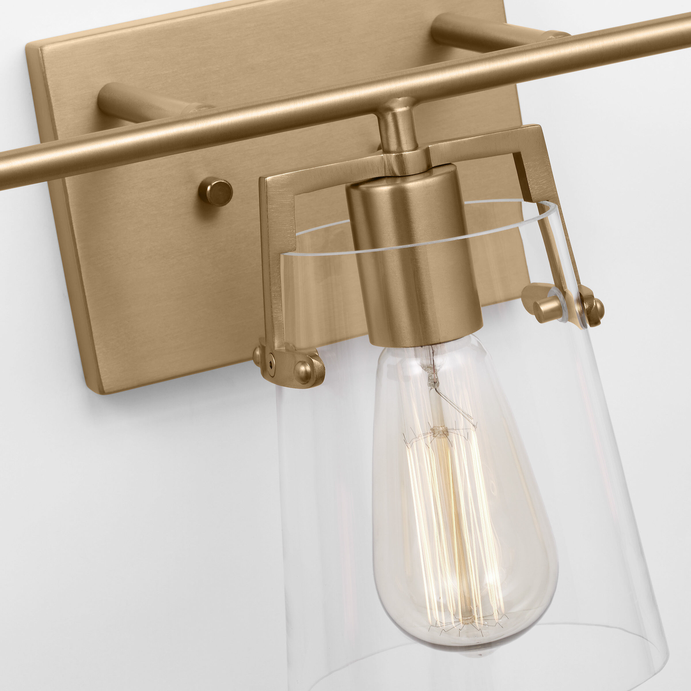 Drew & Jonathan Crofton 3 Light 24 inch Satin Brass Wall Bath Fixture Wall Light