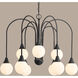 Valadon 9 Light 30 inch Matte Black Chandelier Ceiling Light, Large