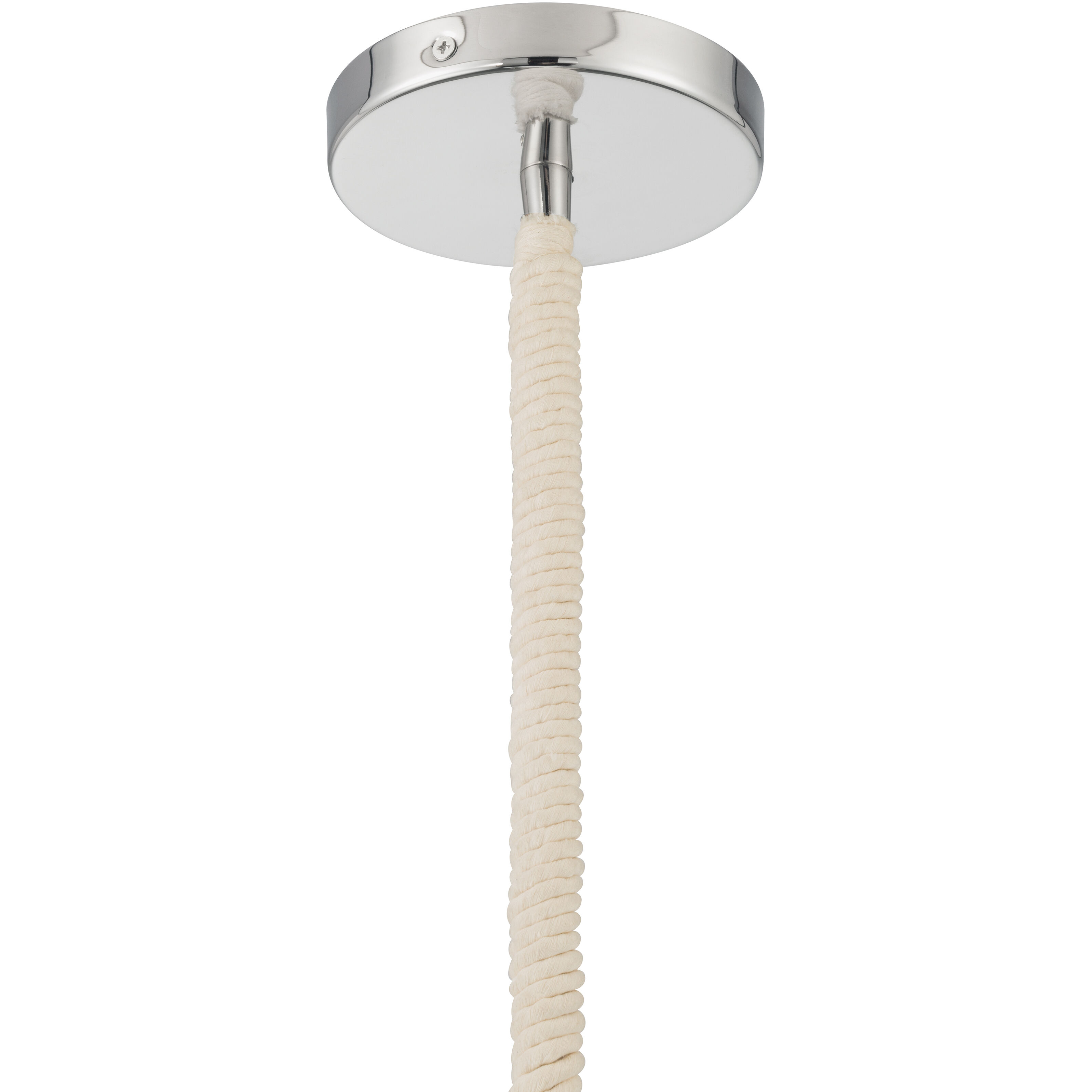 Sandrelle 1 Light 12.75 inch Polished Nickel Pendant Ceiling Light