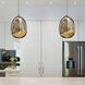 Artisan Collection/VENEZIA Series 4.75 inch Gold Pendant Ceiling Light