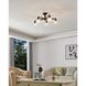 Lillyanna 5 Light 24 inch Matte Black Semi-Flush Mount Ceiling Light