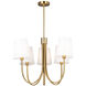 Rhythm LED 27.6 inch Brushed Gold Chandelier Ceiling Light