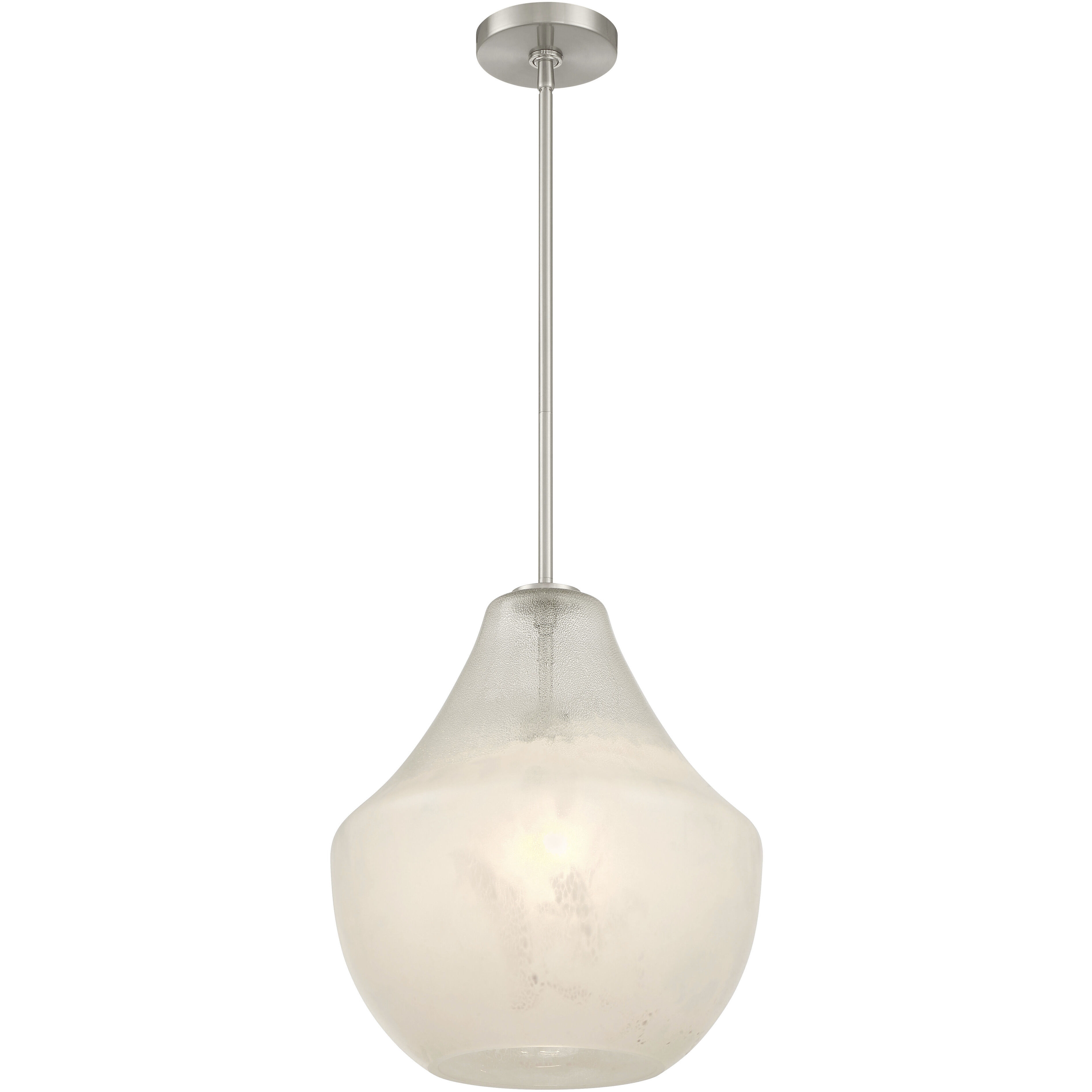 Pacific 1 Light 14 inch Brushed Nickel Pendant Ceiling Light