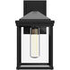 Alora Mood Larchmont 1 Light 14.88 inch Textured Black Exterior Wall Sconce