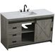 Austin 54 X 34 inch Rustic Grey Bathroom Vanity Cabinet