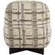Evans Mocha and Caramel and Dark Walnut Armless Accent Chair