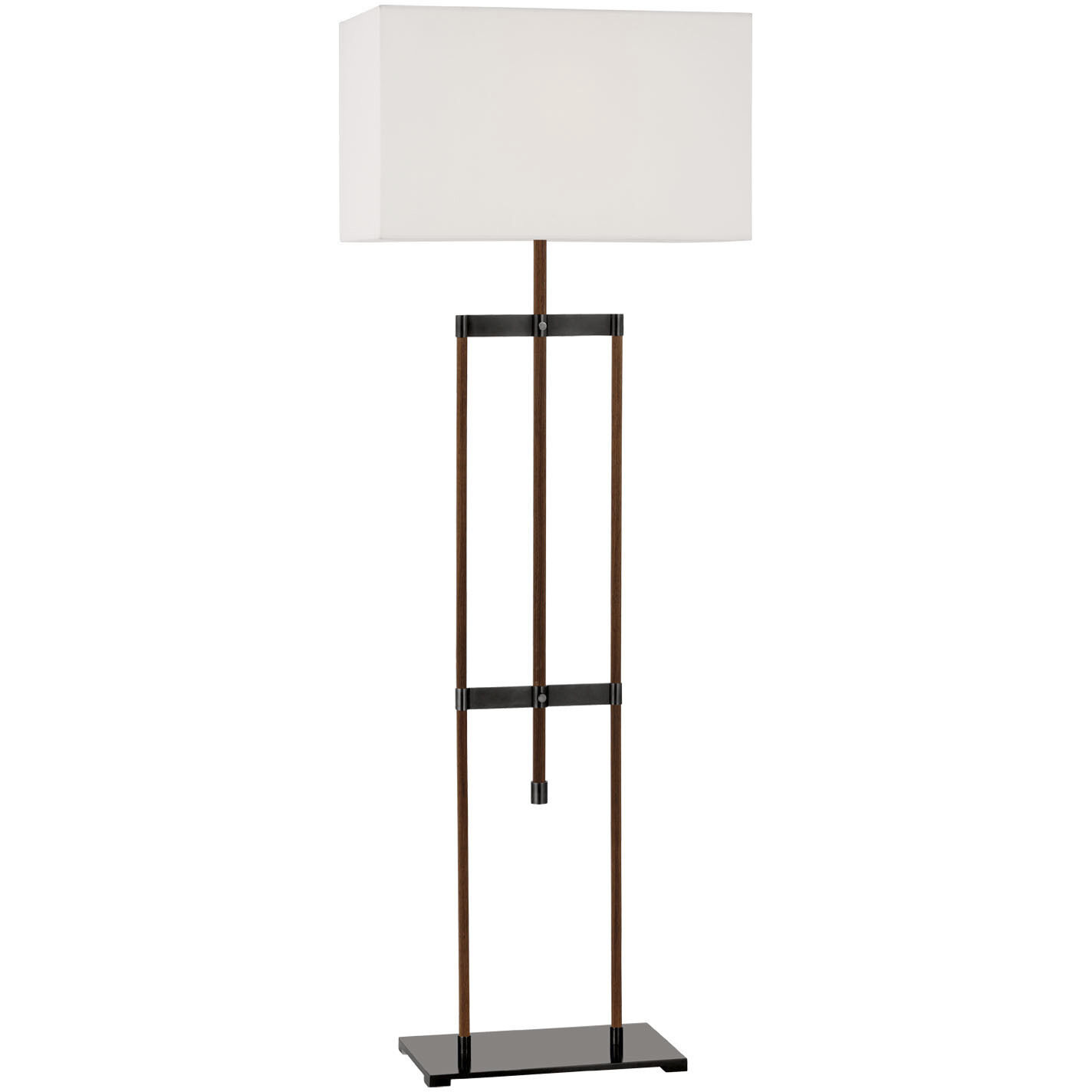 Ray Booth Alda 55.25 inch 15.00 watt Bronze and Dark Walnut Adjustable Floor Lamp Portable Light