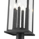 Tiberius 6 Light 116.75 inch Black Outdoor Post Mounted Fixture