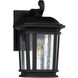 Murphy 1 Light 9.5 inch Matte Black Outdoor Wall Lantern