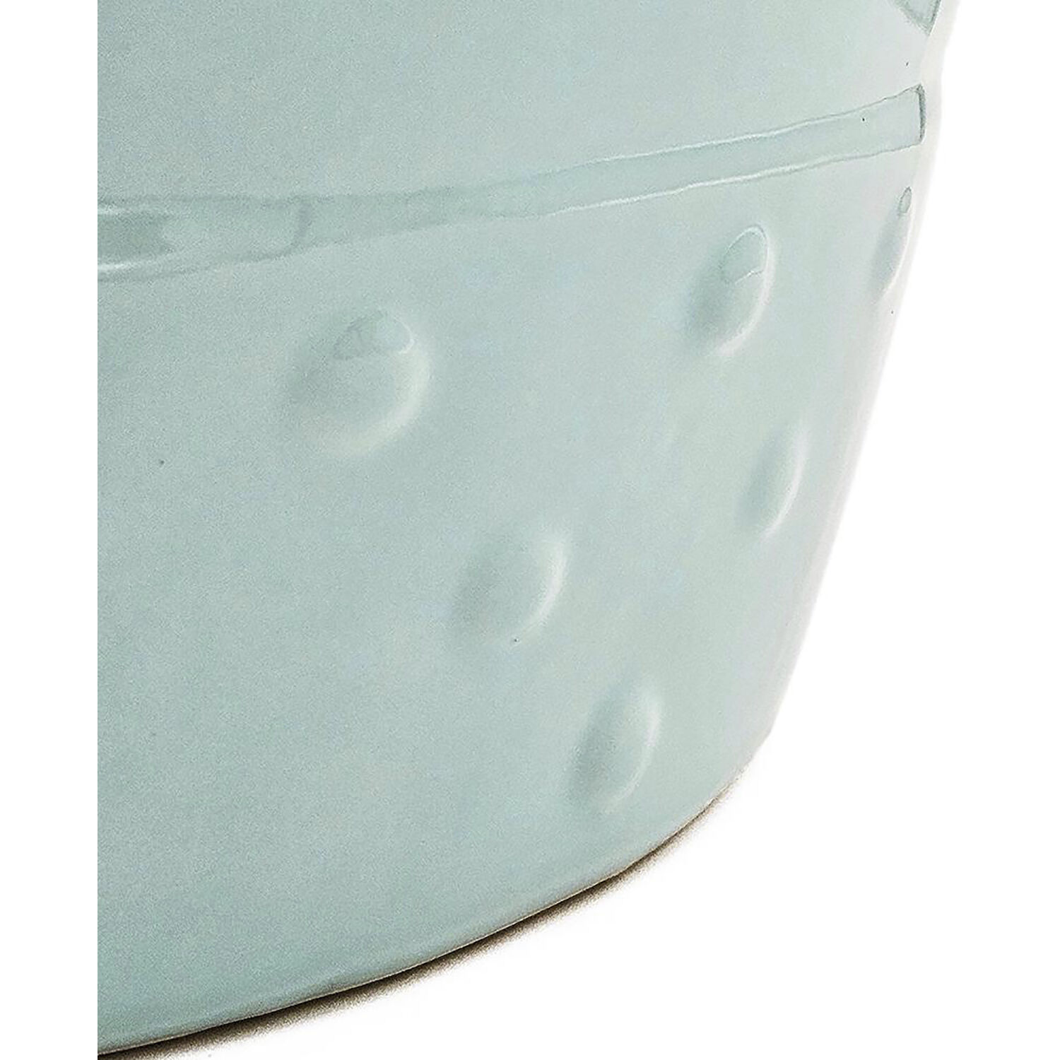 Barrel 17.7 inch Blue Stool