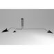 Canada 3 Light 33 inch Black Flush Mount Ceiling Light