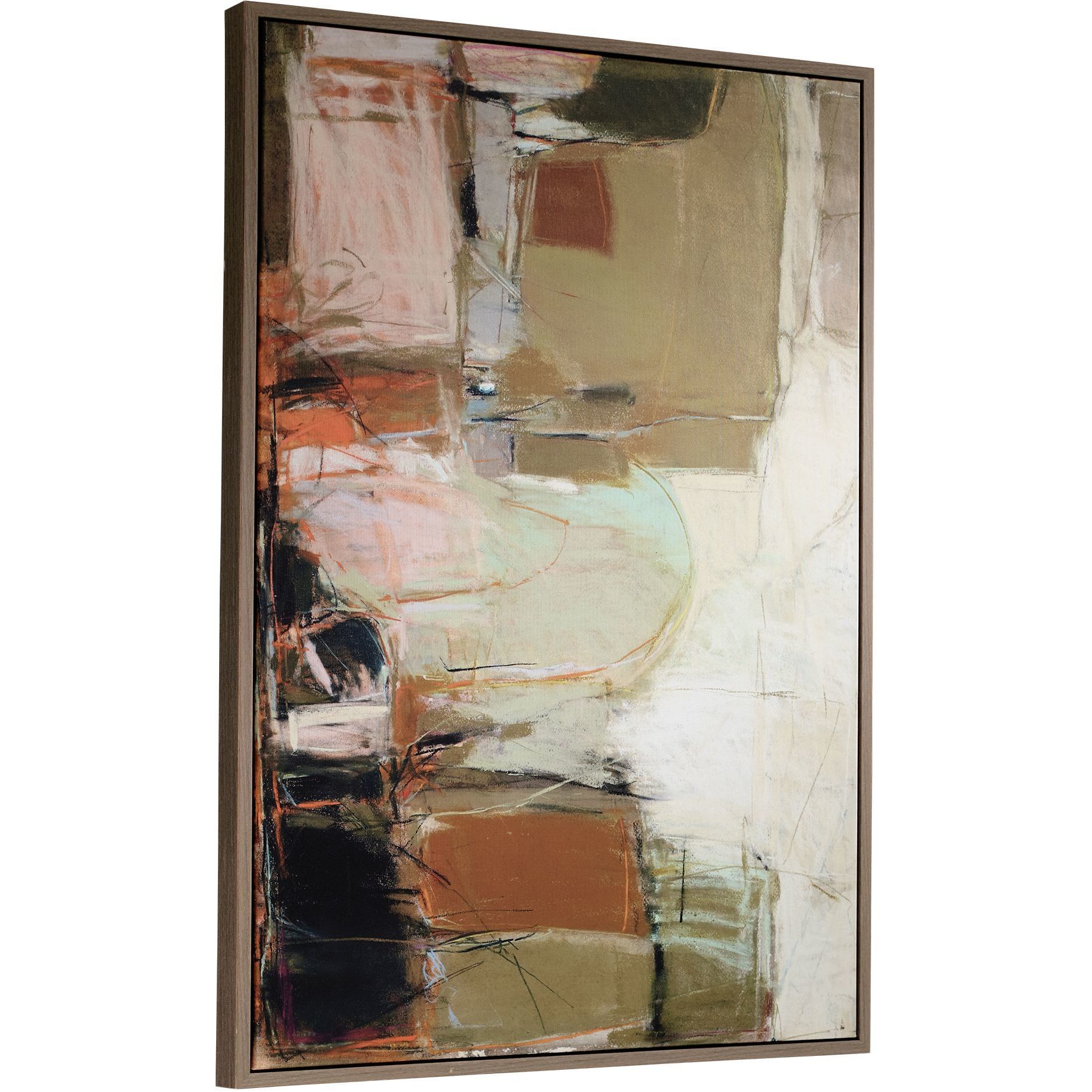 Palace Walls Multicolor Framed Abstract Art