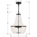 Rylee 3 Light 14 inch Matte Black Mini Chandelier Ceiling Light