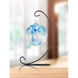 Aqua Blue Art Glass Ornament