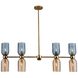 Azul Island Light Ceiling Light in Aged Gold