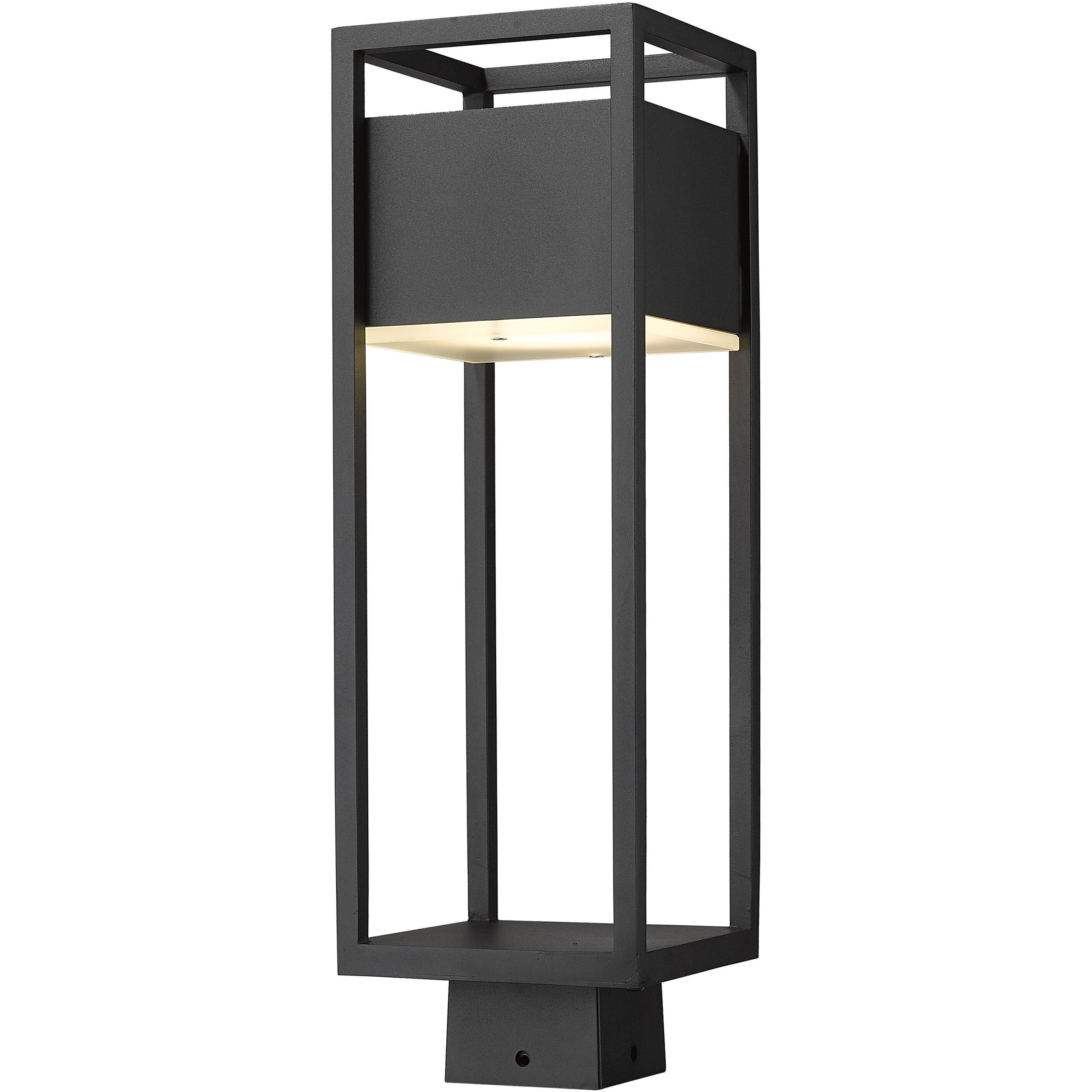 Barwick LED 19.75 inch Black Outdoor Post Mount Fixture