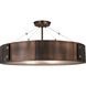 Oracle 4 Light 23 inch Satin Pewter with Polished Nickel Accents Semi-Flush Mount Ceiling Light