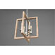 Turnbury 4 Light 16 inch Galvanized Chandelier Ceiling Light, Design Series