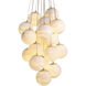 Sphinx 19 Light 29.53 inch Antique Brass and Alabaster Chandelier Ceiling Light, Large