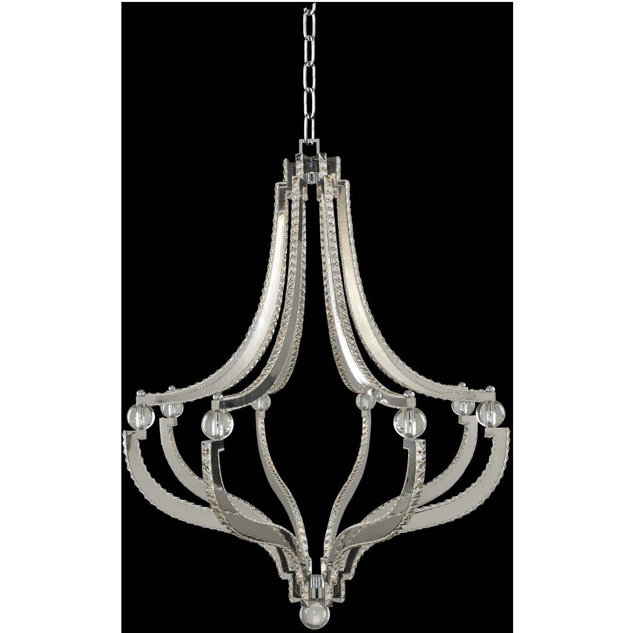 Cambria LED 36 inch Chrome Pendant Ceiling Light