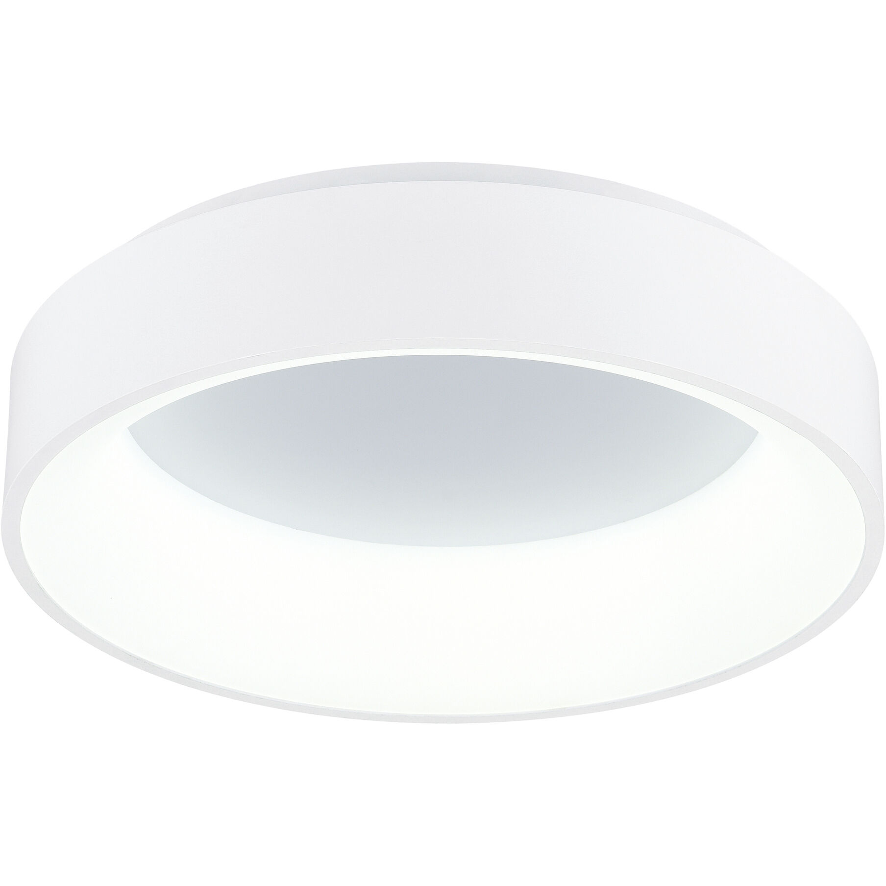 Arenal LED 18 inch White Drum Shade Flush Mount Ceiling Light