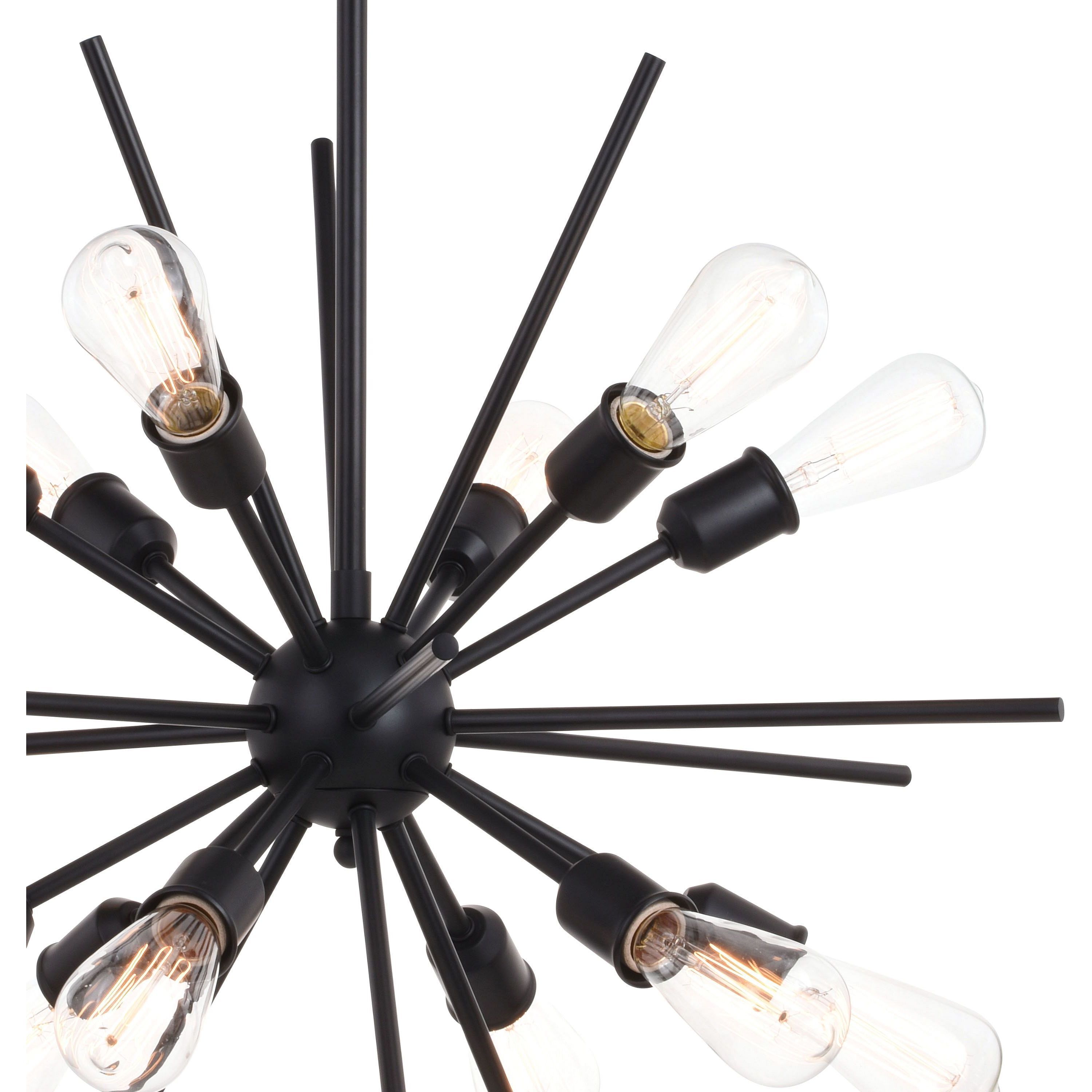 Estelle 12 Light 27.5 inch Matte Black Pendant Ceiling Light