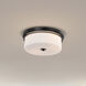 Warren 15 inch Gun Metal Flush Mount Ceiling Light