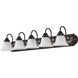 Ballerina 5 Light 36 inch Mahogany Bronze Vanity Light Wall Light