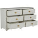 Fairmont Cerused White / Stained Gold Dresser
