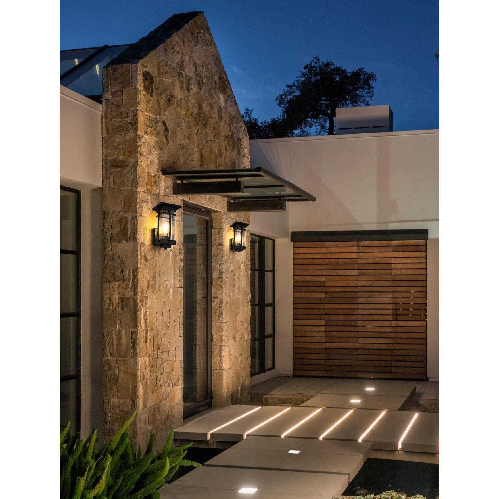 Livingston 1 Light 13 inch Black Outdoor Wall Sconce