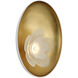 Barbara Barry Petaluma LED 10.5 inch Matte White and Gild ADA Reflector Sconce Wall Light