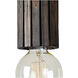 Globe 1 Light 4 inch Dark Brown Pendant Ceiling Light