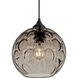 Bombay 1 Light Black Outdoor Pendant