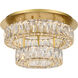 Monroe 17.7 inch Gold Flush Mount Ceiling Light