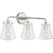 Voss Bath Vanity Light Wall Light in Polished Nickel