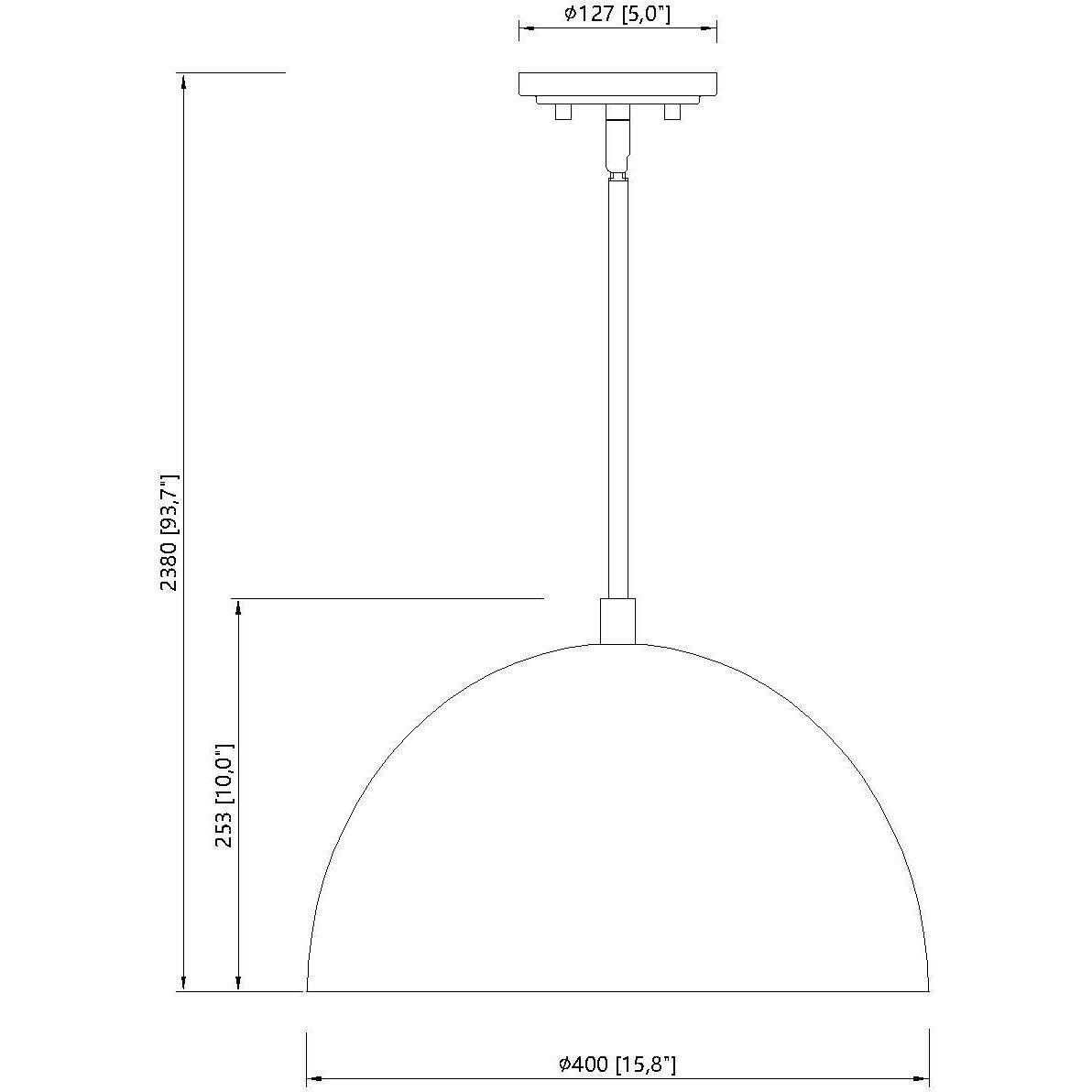 Vega Pendant Ceiling Light in Matte White