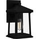 Satterfield 1 Light 13 inch Matte Black Outdoor Wall Lantern