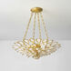 Vittoria 4 Light 24 inch Gold Leaf Chandelier Ceiling Light