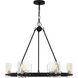 Gloucester 6 Light 28.25 inch Matte Black Chandelier Ceiling Light
