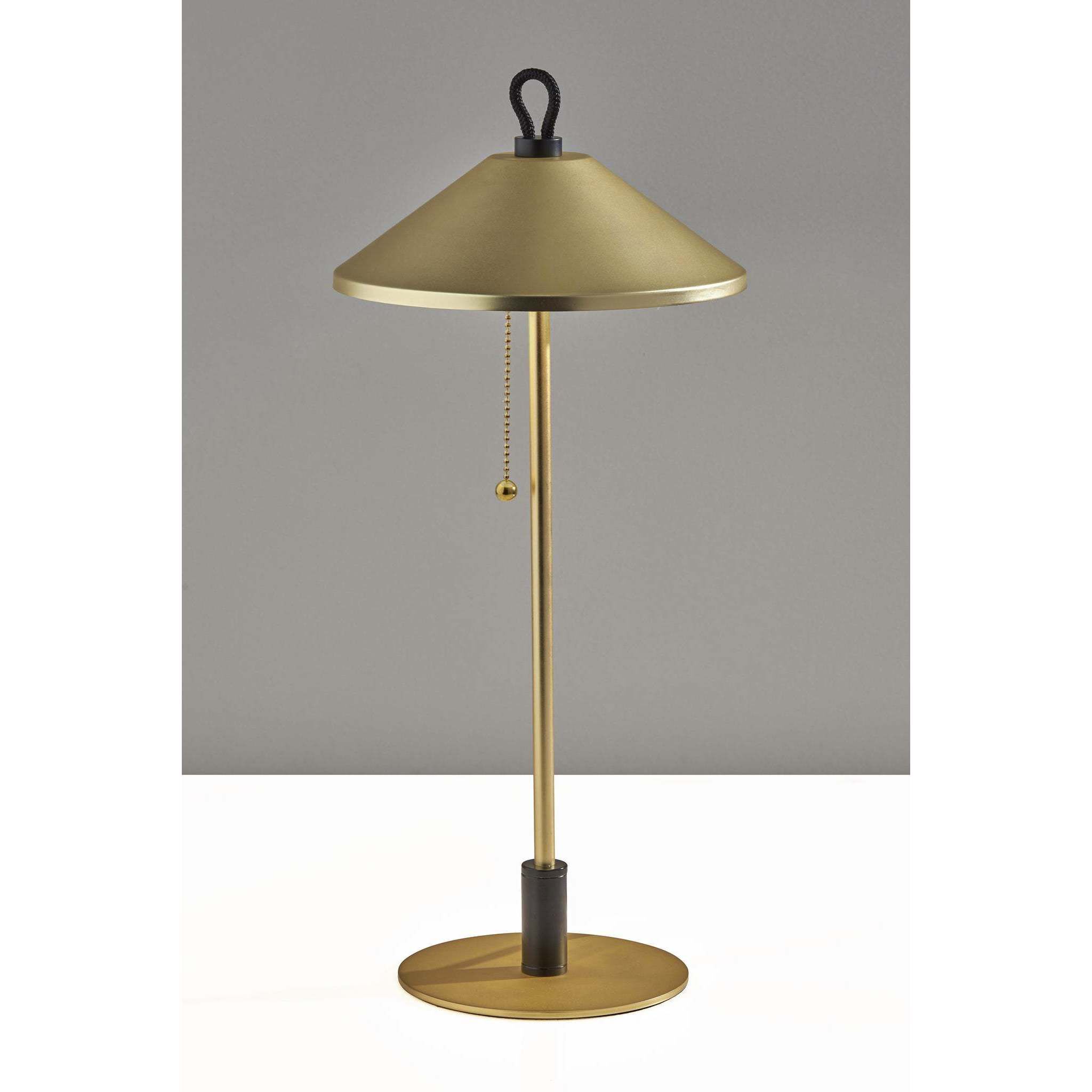 Kaden 19.75 inch 10.00 watt Brass with Black Accent Table Lamp Portable Light