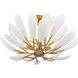 Vellinor 4 Light 28 inch Painted Legacy Brass Semi-Flush Mount Ceiling Light