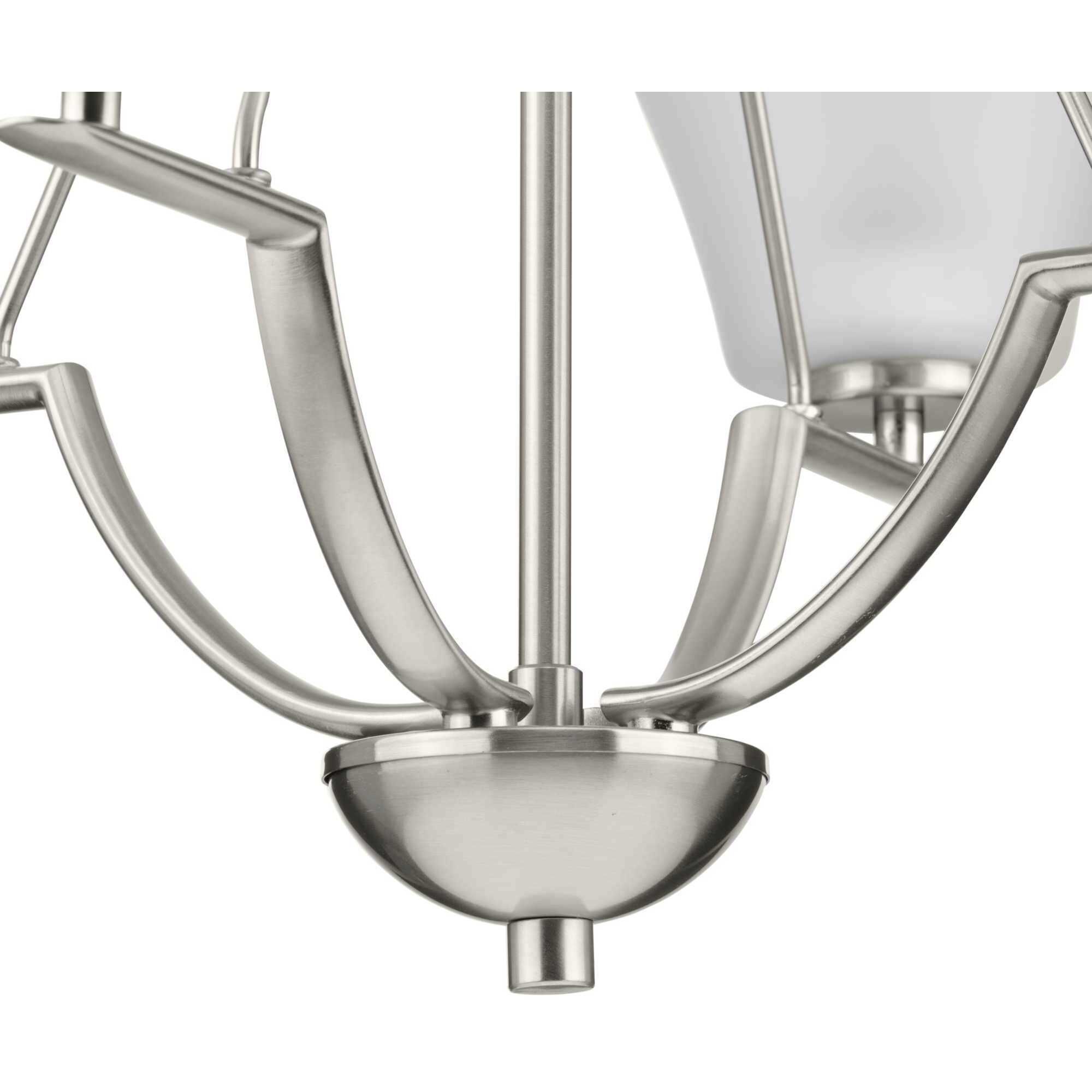 Bravo 4 Light 24 inch Brushed Nickel Chandelier Ceiling Light