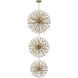Vera 90 Light 50 inch Satin Gold Chandelier Ceiling Light
